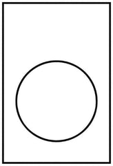 Schneider Electric - Rectangular, PVC Legend Plate - Blank - Yellow and White Background, 22mm Hole Diameter, 30mm Wide x 40mm High - Exact Industrial Supply