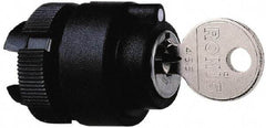 Schneider Electric - 22mm Mount Hole, 2 Position, Key Operated, Selector Switch Only - Black, Maintained (MA), Shock and Vibration Resistant - Exact Industrial Supply