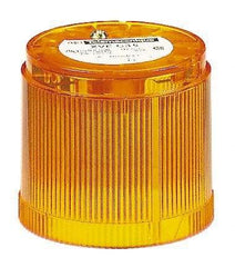 Schneider Electric - LED Lamp, Orange, Steady, Stackable Tower Light Module - 120 VAC, 0.16 Amp, IP40, IP42 Ingress Rating, Base Mount - Exact Industrial Supply