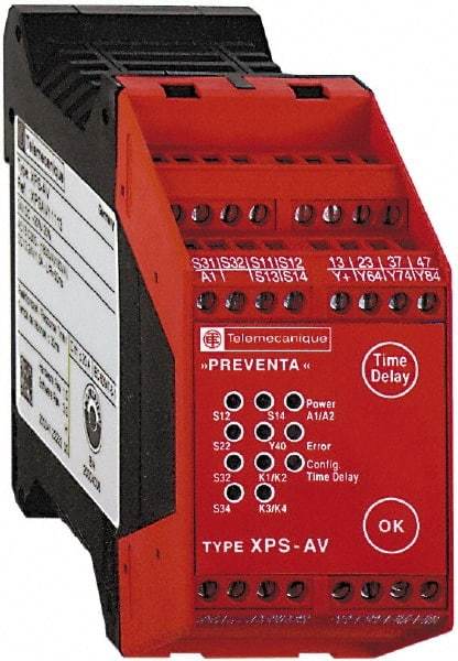 Schneider Electric - 24 VDC, Electromechanical & Solid State Screw Clamp General Purpose Relay - 6 Amp at 24 VDC, 45mm Wide x 99mm High x 114mm Deep - Exact Industrial Supply