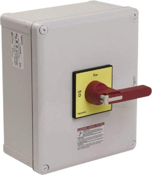 Square D - 3 Phase, 3 Pole, 1 & 12, Enclosed Cam & Disconnect Switch - PVC - Exact Industrial Supply
