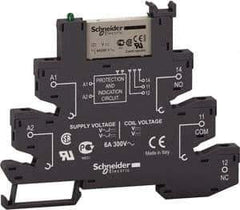 Schneider Electric - 1,500 VA Power Rating, Electromechanical Screw General Purpose Relay - 6 Amp at 110 V, SPDT, 110 VAC/VDC, 6.2mm Wide x 78.7mm High x 96mm Deep - Exact Industrial Supply