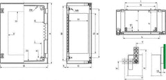 Schneider Electric - Polyester Standard Enclosure Hinge Cover - NEMA 13, 4X, 430mm Wide x 530 mm High x 200mm Deep, Impact Resistant - Exact Industrial Supply