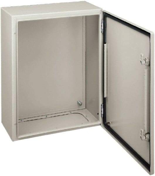 Schneider Electric - Steel Standard Enclosure Hinge Cover - NEMA 4, 400mm Wide x 400 mm High x 200mm Deep - Exact Industrial Supply