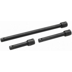 SK - Socket Extension Set - 3 PIECE 1/4" DR IMPACT EXT SET - Exact Industrial Supply