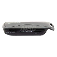 Verbatim - Office Machine Supplies & Accessories; Office Machine/Equipment Accessory Type: Pocket Card Reader ; For Use With: Mac OS X 10.1 & Later; Windows 2000; XP; Vista; 7 Operating Systems ; Color: Black - Exact Industrial Supply