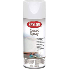 Krylon - 11 oz Bright White Art Surface Primer - 15 to 20 Sq Ft/Gal, Direct to Metal, Spray - Exact Industrial Supply