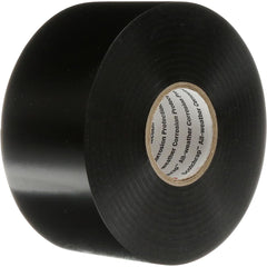 3M - Electrical Tape; Width (Inch): 3 ; Length Range: 48" and Longer ; Color: Black ; Material Type: Vinyl ; Length (Feet): 100 ; Thickness (mil): 10 - Exact Industrial Supply