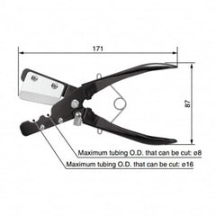 SMC PNEUMATICS - Pipe & Tube Cutters Type: Tube Cutter Maximum Pipe Capacity (mm): 16 - Exact Industrial Supply