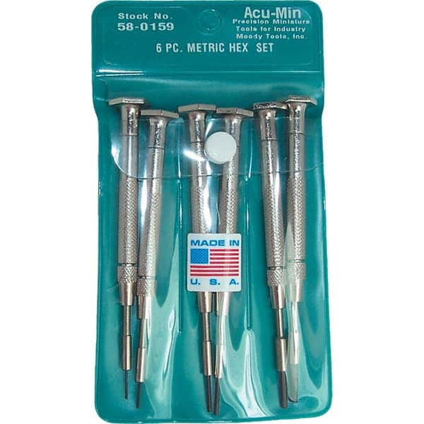 Moody Tools - Precision & Specialty Screwdrivers Type: Precision Hex Overall Length Range: 3" - 6.9" - Exact Industrial Supply