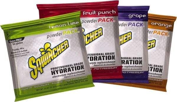 Sqwincher - 2.5 Gal Pack Assorted Flavors Activity Drink - Powdered, Yields 2.2 Gal - Exact Industrial Supply