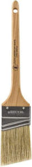 Wooster Brush - 2" Angled Hog Sash Brush - 2-11/16" Bristle Length, 7-7/8" Maple Rattail Handle - Exact Industrial Supply
