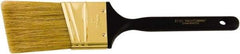 Wooster Brush - 2" Angled Hog Sash Brush - 2-7/16" Bristle Length, 5-1/8" Plastic Fluted Handle - Exact Industrial Supply