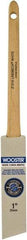 Wooster Brush - 1" Angled Hog Sash Brush - 2-3/16" Bristle Length, 6-1/2" Maple Rattail Handle - Exact Industrial Supply