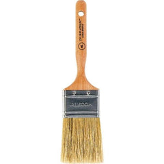 Wooster Brush - 2" Flat Hog Varnish Brush - 2-11/16" Bristle Length, 5-1/8" Maple Dowel Handle - Exact Industrial Supply