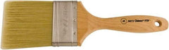 Wooster Brush - 3" Flat Synthetic Varnish Brush - 3-3/16" Bristle Length, 6-1/2" Maple Beavertail Handle - Exact Industrial Supply