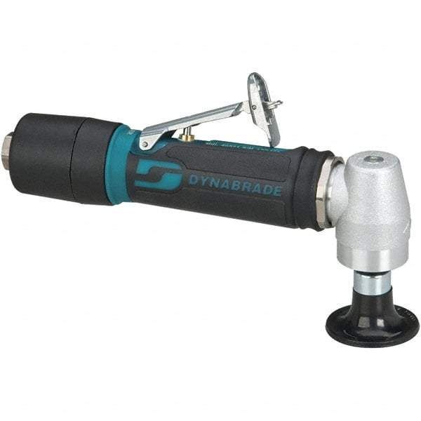 Dynabrade - 2" Max Disc, 12,000 RPM, Pneumatic Handheld Disc Sander - 27 CFM, 1/4" Inlet, 0.4 hp, 90 psi, Includes Wrench & Disc Sander - Exact Industrial Supply