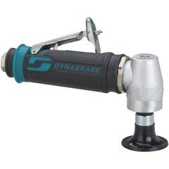 Dynabrade - 2" Max Disc, 20,000 RPM, Pneumatic Handheld Disc Sander - 27 CFM, 1/4" Inlet, 0.4 hp, 90 psi, Includes Wrench & Disc Sander - Exact Industrial Supply