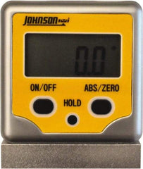 Johnson Level & Tool - (2) 180° Measuring Range, Magnetic Base Digital Protractor - 0.10° Resolution, Accuracy Up to 0.10°, CR2032 Lithium Battery Not Included - Exact Industrial Supply