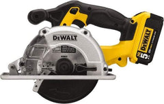 DeWALT - 20 Volt, 5-1/2" Blade, Cordless Circular Saw - 3,700 RPM, 2 Lithium-Ion Batteries Included - Exact Industrial Supply