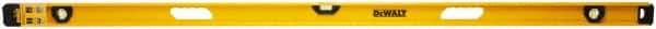 DeWALT - 72" Long 3 Vial I-Beam Level - Aluminum, Yellow - Exact Industrial Supply