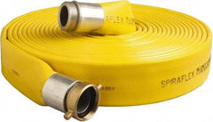 Alliance Hose & Rubber - 3" ID x 3.4 OD, 200 Working psi, Yellow Pliovic Hose, Lays Flat - 50' Long, -10 to 150°F - Exact Industrial Supply