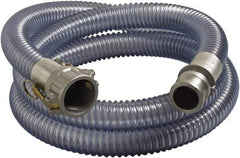 Alliance Hose & Rubber - 2" Inside x 2.43" Outside Diam, Food & Beverage Hose - 4" Bend Radius, Clear, 20' Long, 40 Max psi, 29 Vacuum Rating - Exact Industrial Supply