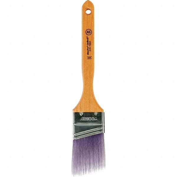 Wooster Brush - 2" Angled Synthetic Sash Brush - 2-11/16" Bristle Length, 7.77" Maple Fluted Handle - Exact Industrial Supply