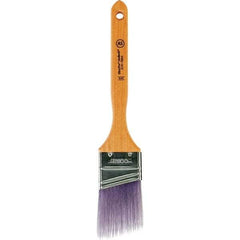 Wooster Brush - 2" Angled Synthetic Sash Brush - 2-11/16" Bristle Length, 7.77" Maple Fluted Handle - Exact Industrial Supply