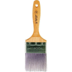Wooster Brush - 3" Flat Synthetic Varnish Brush - 3-3/16" Bristle Length, 6-1/2" Maple Beavertail Handle - Exact Industrial Supply