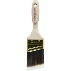 Wooster Brush - 2-1/2" Angled Nylon/Polyester Varnish Brush - 2-15/16" Bristle Length, 5-5/8" Plastic Beavertail Handle - Exact Industrial Supply
