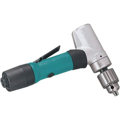 Dynabrade - 1/4" Keyed Chuck - Inline Handle, 950 RPM, 0.4 hp, 90 psi - Exact Industrial Supply