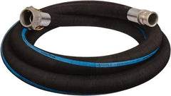 Alliance Hose & Rubber - 1-1/2" ID x 1.87 OD, 150 Working psi, Black Synthetic Rubber Water & Discharge Hose - Male x Female Camlock Ends, 20' Long, -25 to 200°F - Exact Industrial Supply