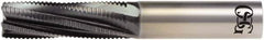 OSG - 5/16" Cutting Diam x 15/16" Length of Cut, 6 Flute, Spiral Router Bit - Diamond Coated, Right Hand Cut, Solid Carbide, 3" OAL x 3/8" Shank Diam, Roughing, 15° Helix Angle - Exact Industrial Supply