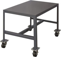 Durham - Mobile Work Bench - Steel, Gray, 36" Long x 24" Deep x 18" High - Exact Industrial Supply