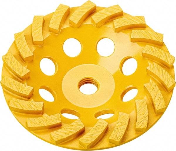 DeWALT - 5" Diam x 5/8" Hole x 1.1" Thick, I Hardness, Surface Grinding Wheel - Diamond, Type 11C9, Medium/Fine Grade - Exact Industrial Supply