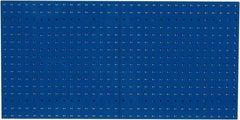 Triton - 24" Wide x 24" High Industrial Steel Tool Peg Board System - 2 Panels, Steel, Blue - Exact Industrial Supply
