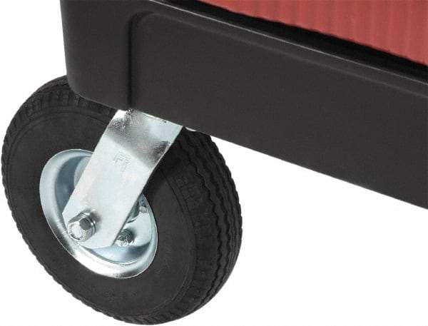 Rubbermaid - 8" High, Cart Caster Kit - Use with FG450088, FG451288, FG451388, FG452010, FG452088, FG453288, FG453388, FG454600, FG454610, FG454888 - Exact Industrial Supply