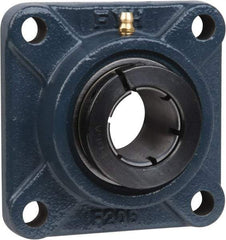 Value Collection - 3/4" ID, 3-3/8" OAL x 1-3/8" OAH 4-Bolt Flange - 1,494 Lb Static Cap, 2,877 Lb Dyn Cap, 2-33/64" Btw Mnt Hole Ctrs, 19/32" Base-to-Ctr Ht, Cast Iron - Exact Industrial Supply