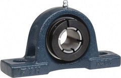 Value Collection - 3/4" ID, 5" OAL x 2-17/32" OAH Pillow Block - 1,494 Lb Static Cap, 2,877 Lb Dyn Cap, 3-3/4" Btw Mnt Hole Ctrs, 1-5/16" Base-to-Ctr Ht, Cast Iron - Exact Industrial Supply