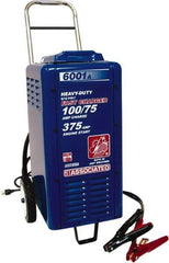 Associated Equipment - 6/12 Volt Battery Charger - 100 Amps/75 Amps, 375 Starter Amps - Exact Industrial Supply
