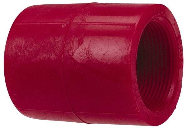 NIBCO - 1" PVDF Plastic Pipe Adapter Coupling - Schedule 80, S x FIPT End Connections - Exact Industrial Supply