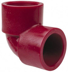 NIBCO - 3/4" PVDF Plastic Pipe 90° Elbow - Schedule 80, S x S End Connections - Exact Industrial Supply