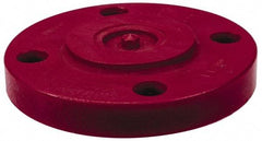 NIBCO - 1" Pipe, 4-1/2" OD, PVDF Blind Pipe Flange - Schedule 80, Red - Exact Industrial Supply