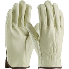 ‎70-318/M Leather Drivers Gloves - Top Grain Pigskin Leather Drivers - Premium Grade - Straight Thumb - Exact Industrial Supply