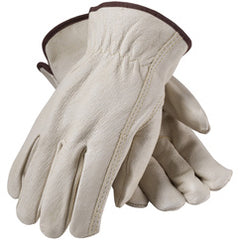 ‎70-368/XL Leather Drivers Gloves - Top Grain Pigskin Leather Drivers - Premium Grade - Keystone Thumb - Exact Industrial Supply