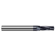 ‎0.3350″ Cutter Diameter × 0.8750″ (7/8″) Length of Cut Carbide Multi-Form 7/16″-20 Thread Milling Cutter, 4 Flutes, AlTiN Coated - Exact Industrial Supply