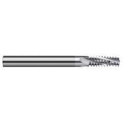‎0.2850″ Cutter Diameter × 0.7500″ (3/4″) Length of Cut Carbide Multi-Form 3/8″-16 Thread Milling Cutter, 4 Flutes, TiB2 Coated - Exact Industrial Supply