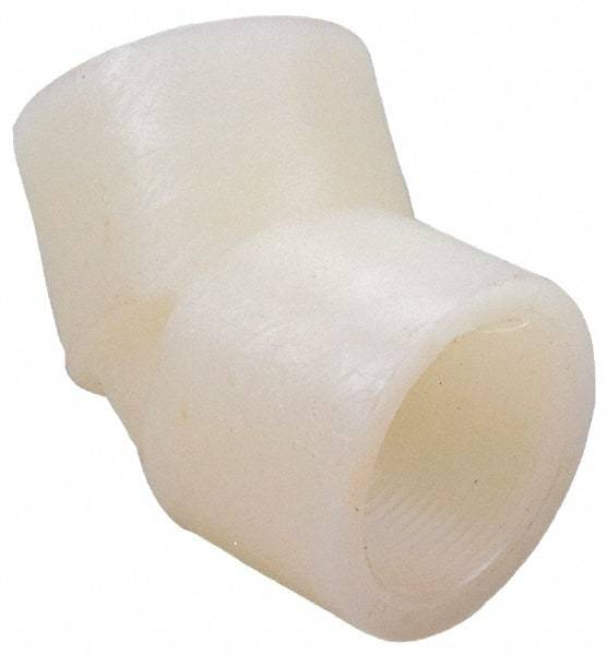 NIBCO - 1-1/2" PVDF Plastic Pipe 45° Elbow - Schedule 80, FIPT x FIPT End Connections - Exact Industrial Supply