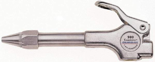 Guardair - 120 Max psi Venturi Nozzle Thumb Lever Blow Gun - 1/4 NPT, Aluminum - Exact Industrial Supply